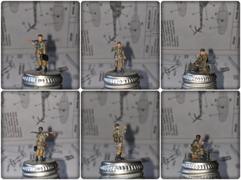 Die 1:72 Figuren stammen von Zvezda, Orion, Eisernes Kreuz und einer Figur aus dem 3D Drucker