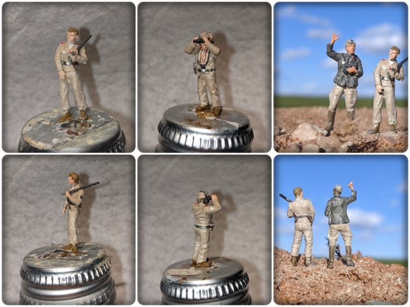 Die im Diorama eingesetzten 1:72 Figuren stammen von Revell, Preiser und PlasticSoldier