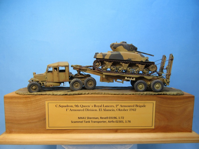 Scammel Tank Transporter mit M4A1 Sherman