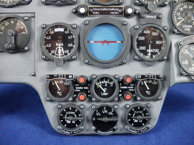 Instrumentenpanel Messerschmitt Bf 110 C