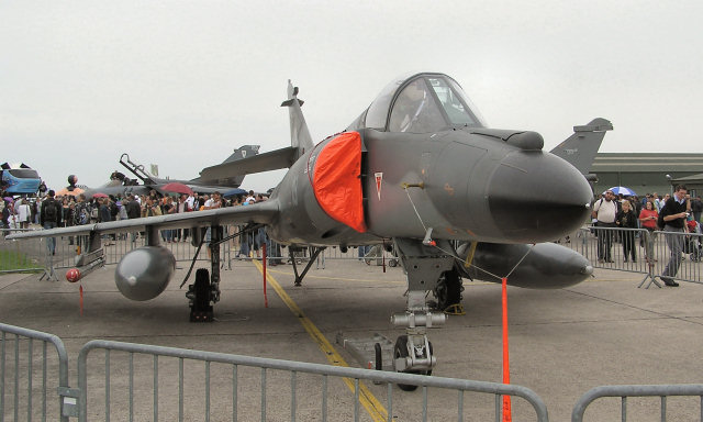 Leider nur am Boden zu bewundern, eine Super Etendard Moderniseé.