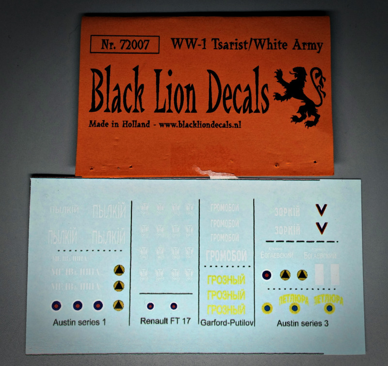 Auch hier konnten die Decals von Black Lion wieder aushelfen