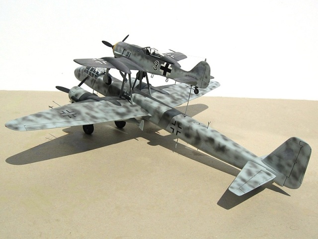 Junkers Ju 88 H-4 Führungsmaschine und Fw 190 A-8