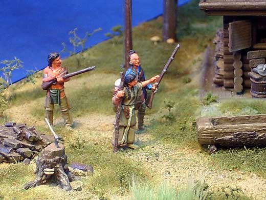 Flußbootdiorama