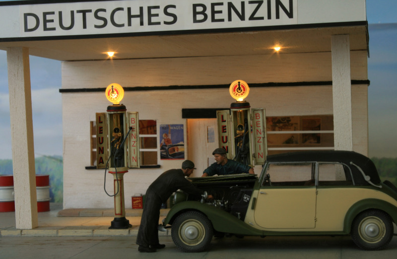 Tankstelle um 1938