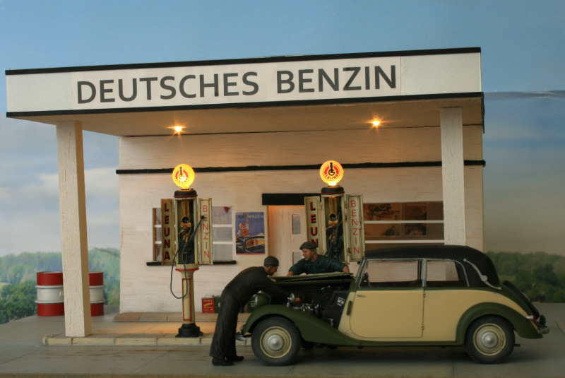 Tankstelle um 1938