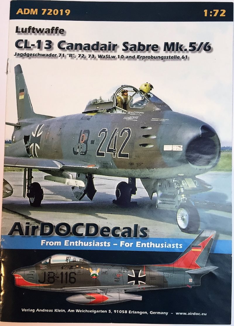 der Umschlag des Decalbogens