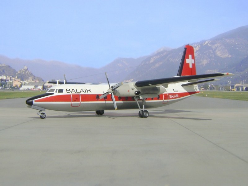 Modell Fokker F-27 Friendship BALAIR-HB-AAU