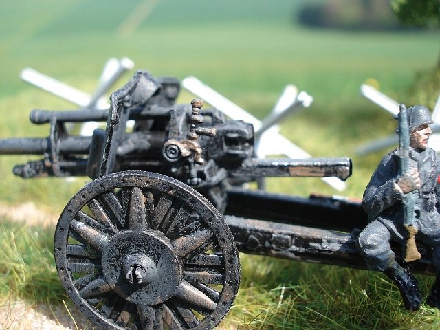 Pferdegespann mit 10,5 cm leFH 18