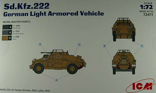 ICM - Sd.Kfz. 222 German Light Armored Car