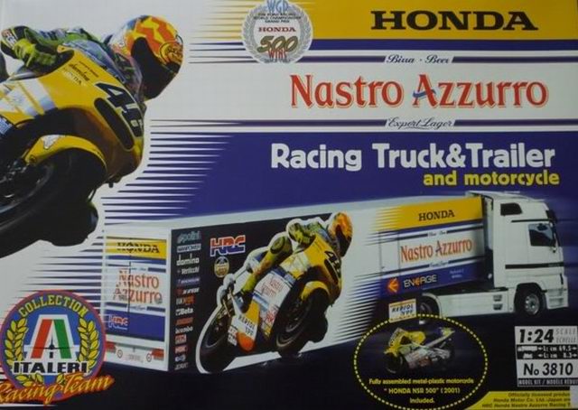 Italeri - Honda Nastro Azzuro Racing Truck&Trailer and motorcycle