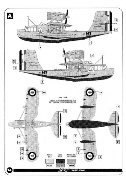 HS-24, No.61, HS 2 Sqn., French Navy, Cruiser Strasbourg (1939)