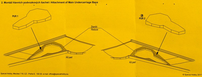 CMK - RF-84F Thunderflash Undercarriage Bays Set