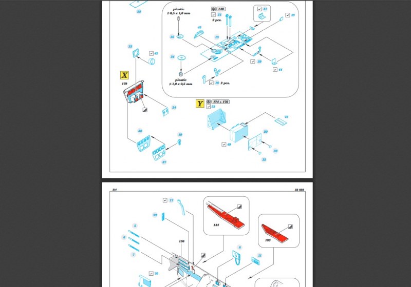 Auszug aus der Bauanleitung. Interior-Verschönerung. (Grafik: Eduard)