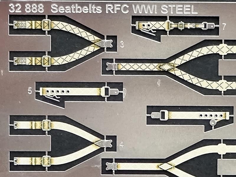 Eduard Ätzteile - Seatbelts RFC WW1 Steel