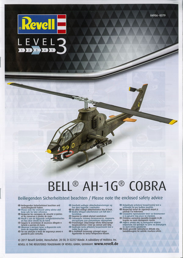 82645Revell 04956 Bell AH-1G Cobra 1:72 Bausatz NEU in OVP 