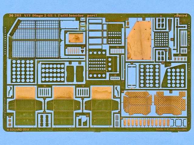 Platine 1 - u.a. mit filigranen Teilen für die Staubehälter