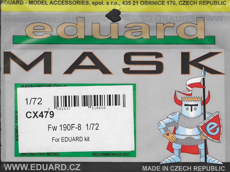 Eduard Mask - Fw 190F-8 1:72 Mask