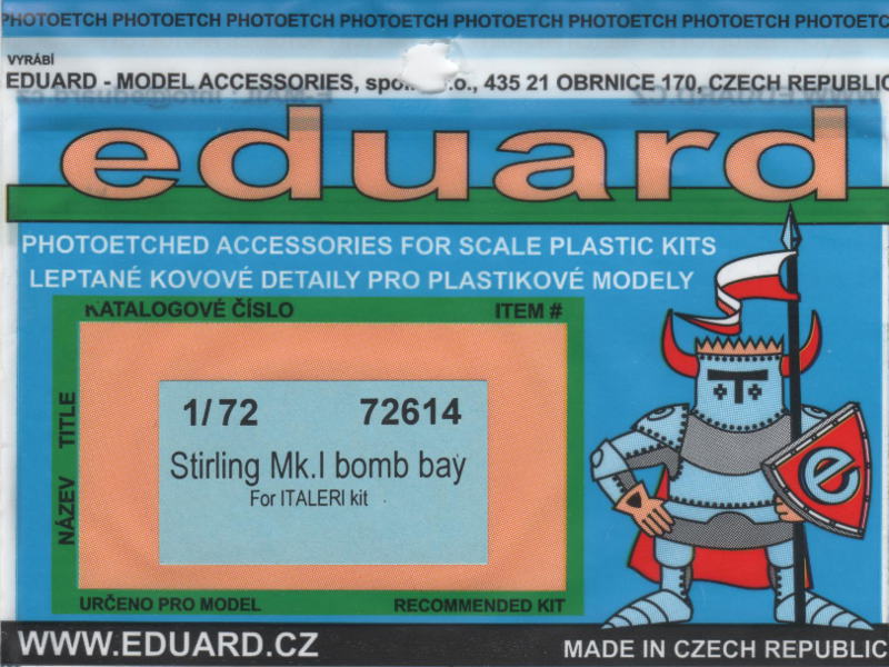 Eduard Ätzteile - Stirling Mk.I bomb bay