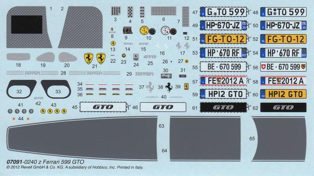 Revell - Ferrari 599 GTO