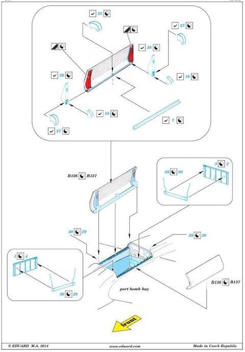 Eduard Ätzteile - PBM-5/PBM-5A bomb bay