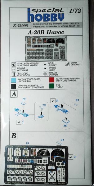 Special Hobby - Photoetched Accessories A-20B Havoc