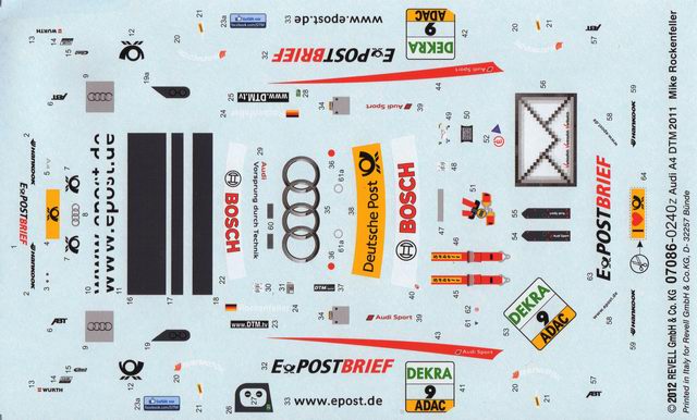 Revell - Audi A4 DTM 2011 "Mike Rockenfeller"
