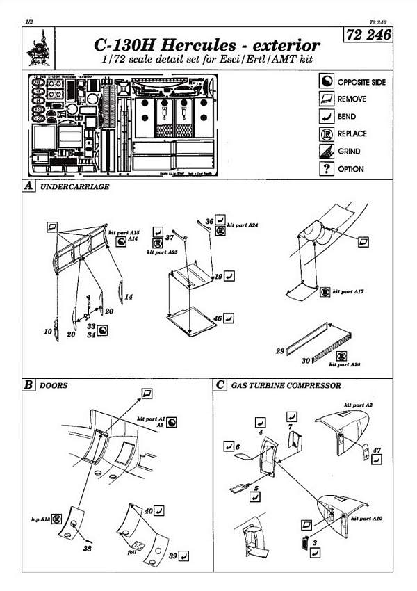 Eduard Ätzteile - C-130H Hercules exterior
