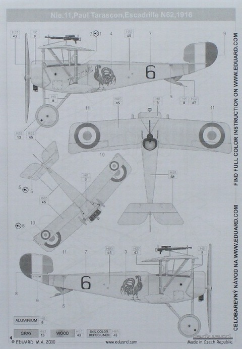 Eduard Bausätze - Nieuport Ni-11