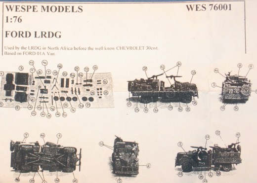 Wespe Models - Ford LRDG