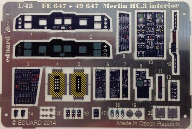 Eduard Ätzteile - Merlin HC.3 Interior S.A.