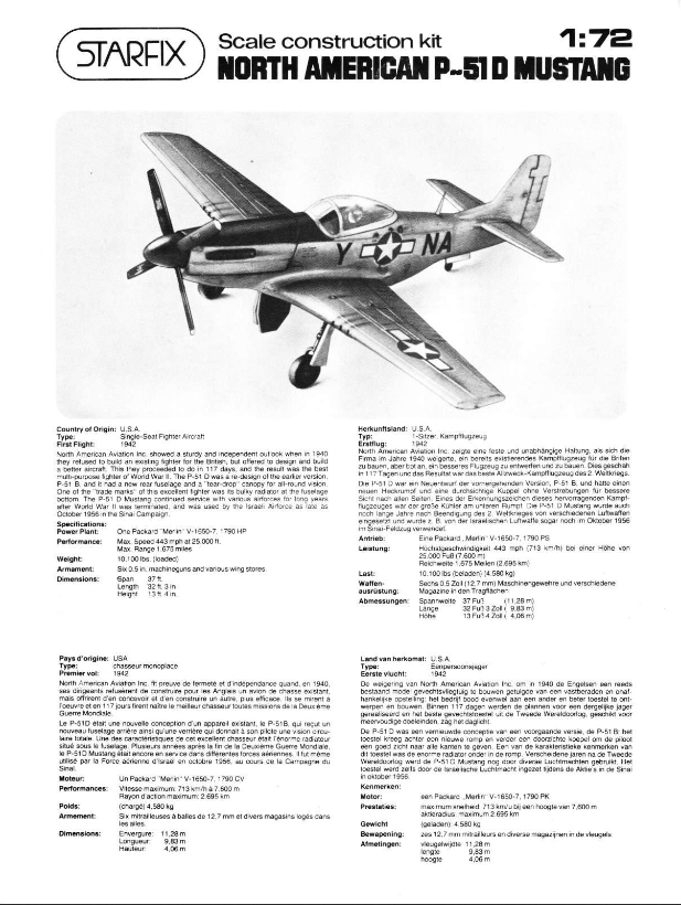 Starfix - North American P-51D Mustang