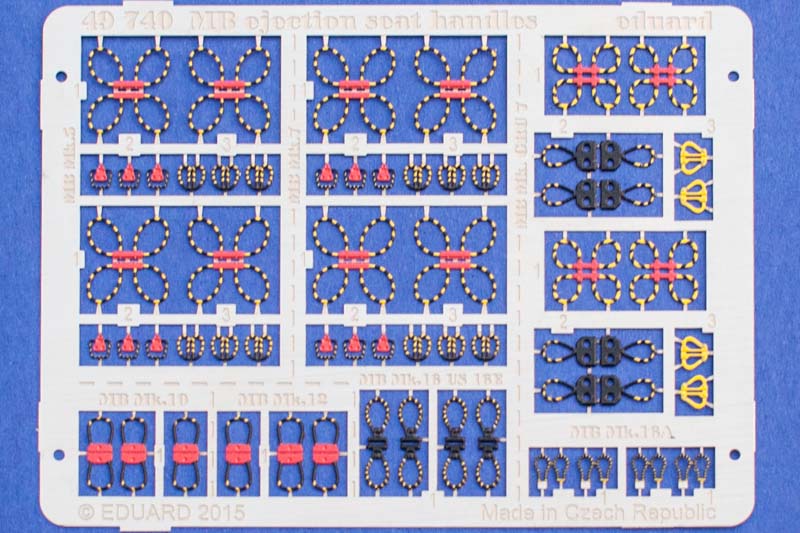 Eduard Ätzteile - MB Ejection Seat handles