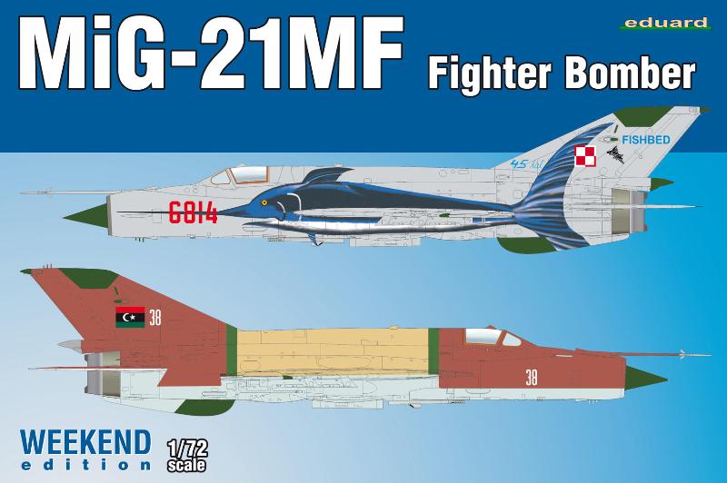 Eduard Bausätze - MiG-21MF Fighter Bomber Weekend edition