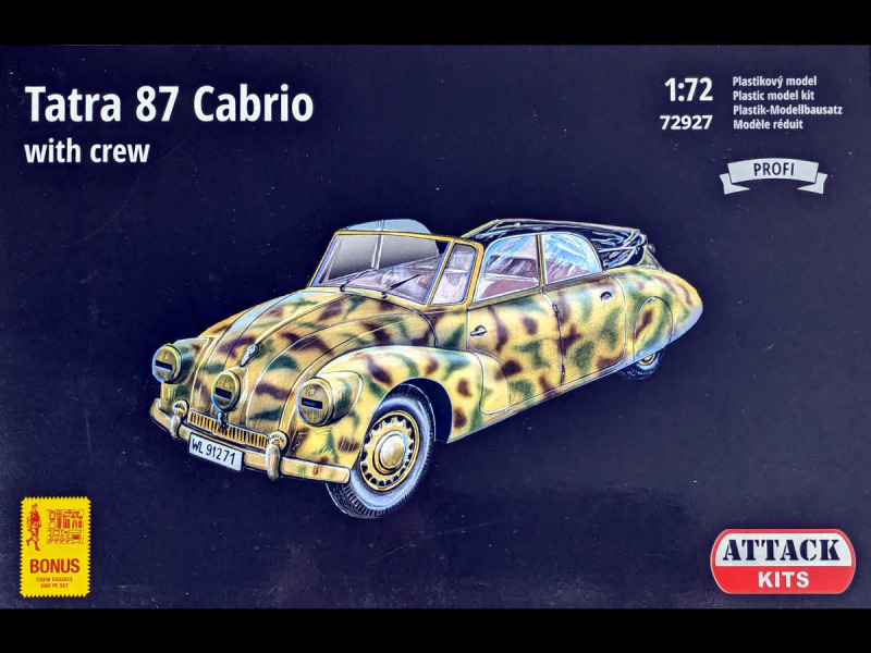 Attack Hobby Kits - Tatra 87 Cabrio with Crew