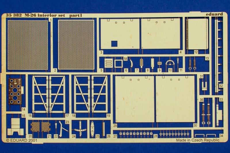 Eduard Ätzteile - M26 Dragon Wagon Interior