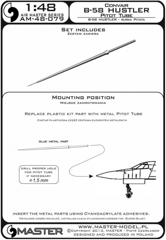 MASTER - Convair B-58 Hustler Pitot Tube