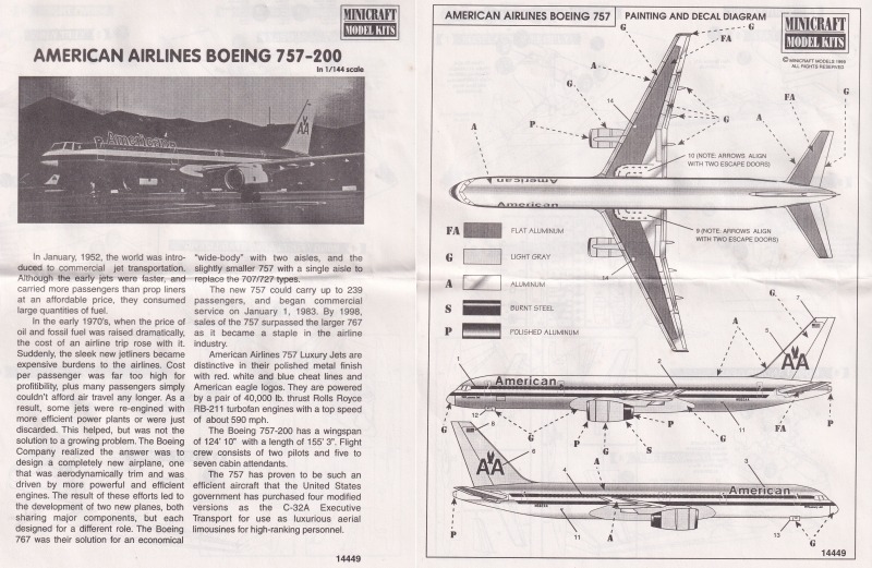 Minicraft Model Kits - Boeing 757-200