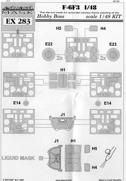 Eduard Mask - F6F-3 Mask