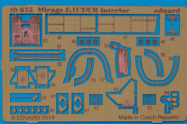 Eduard Ätzteile - Mirage F.1 CT/CR Interior S.A.