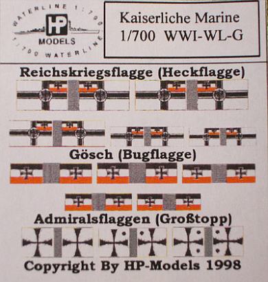 Der Bausatz enthält keine Ätzteile, aber ein Flaggenset