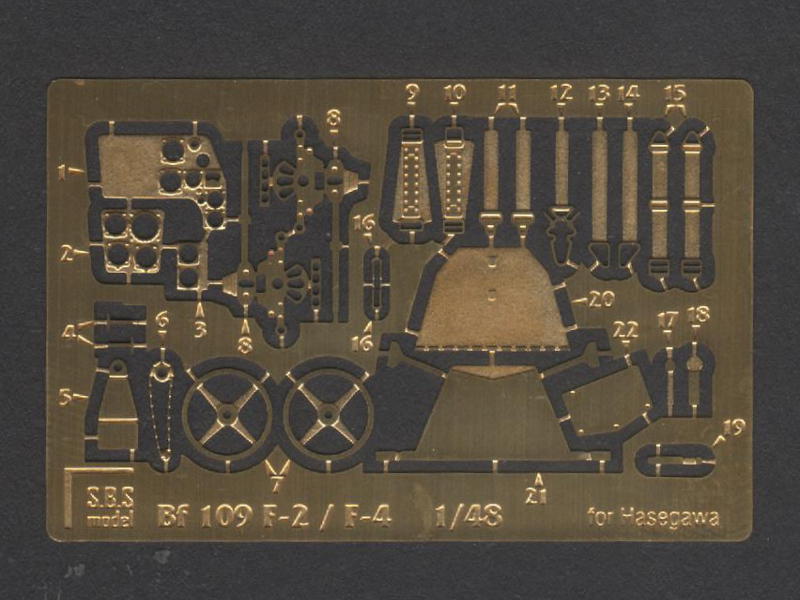 S.B.S Model - Messerschmitt Bf 109 F-2/4 cockpit set