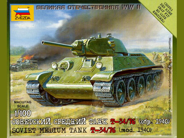 Zvezda - Soviet Medium Tank T34/76 (mod. 1940)