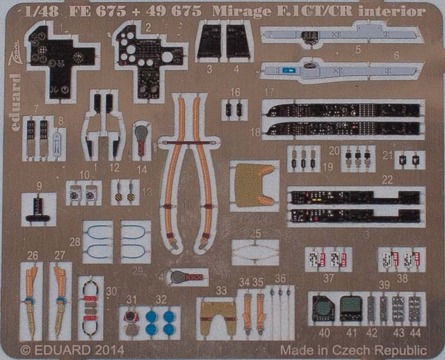 Eduard Ätzteile - Mirage F.1 CT/CR Interior S.A. ZOOM