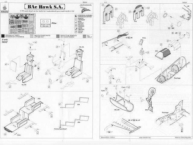 Eduard Ätzteile - BAe Hawk Self Adhesive ZOOM