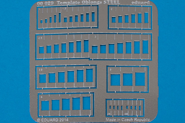 Eduard - Templates oblongs Steel 