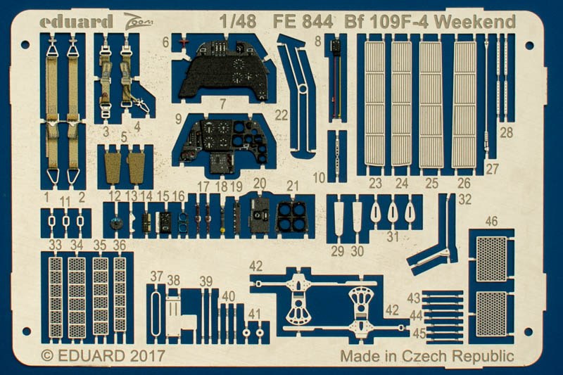 Eduard Ätzteile - Messerschmitt Bf 109F-4 Weekend