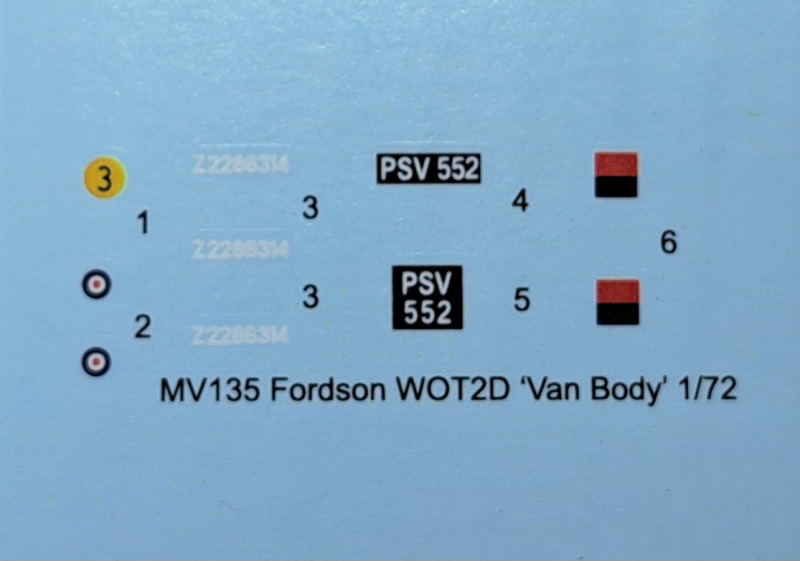 Planet Models - Fordson WOT2D Van Body