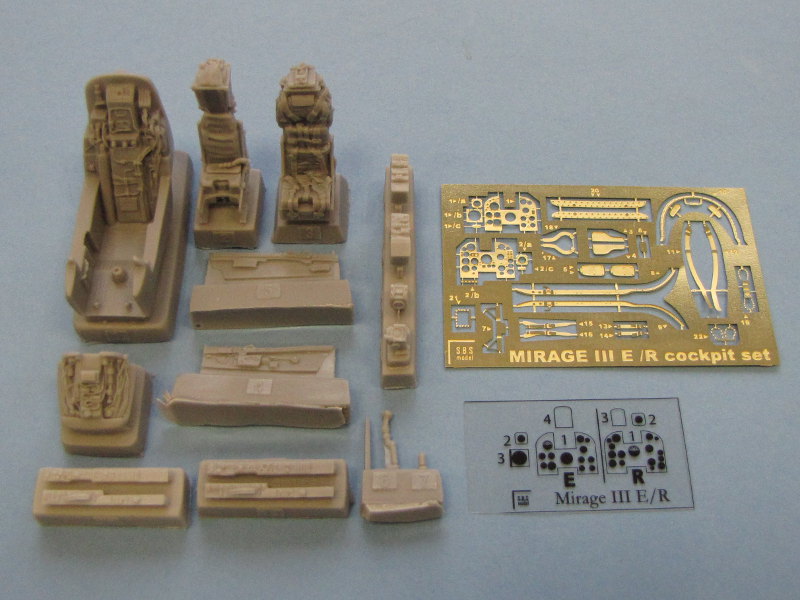 S.B.S Model - Mirage III E/R cockpit set