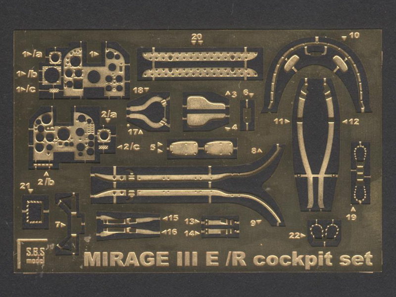 S.B.S Model - Mirage III E/R cockpit set